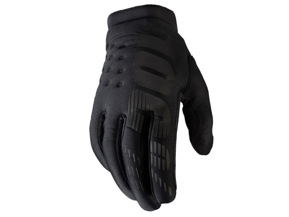100% Brisker Cold Weather Glove S black - warmer MTB-Handschuh mit Grip