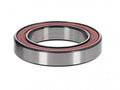 DT Swiss Kugellager 25/37x7mm für Fahrradnaben, silber mit roter Dichtung.