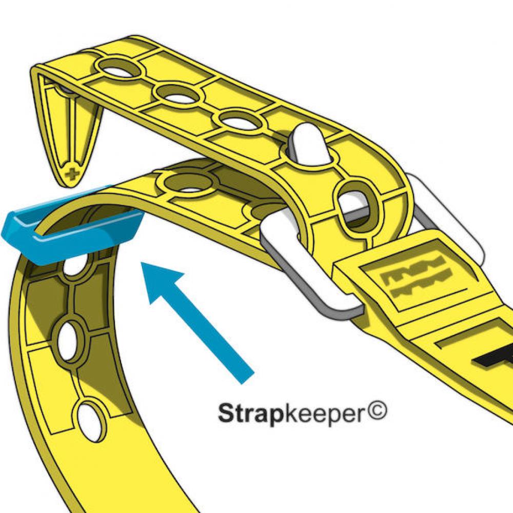 FixPlus Strapkeeper für 35/46/66/86 cm Straps 35 Schwarz - sicheres Fixieren loser Strap-Enden