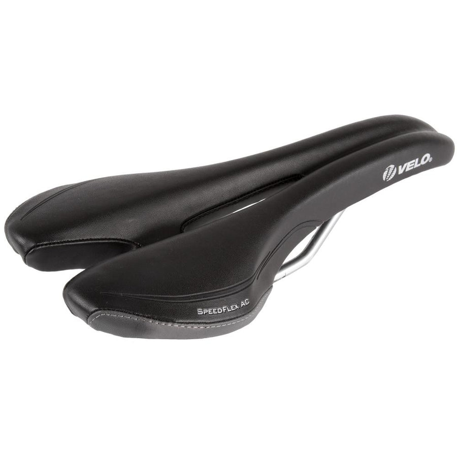 VELO Plush SpeedFlex AC Rennsattel - schwarz, V-Cut, O-Zone Full Cut, Arc-Tech Federung, 275 x 130 mm