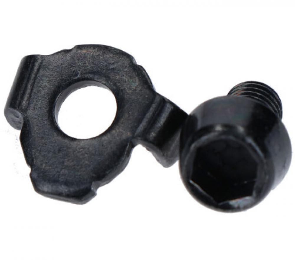 SHIMANO Schaltzug-Befestigungschraube für RD-T610 M5 x 8,5 mm inkl. Gegenplatte - 8,, 5 mm