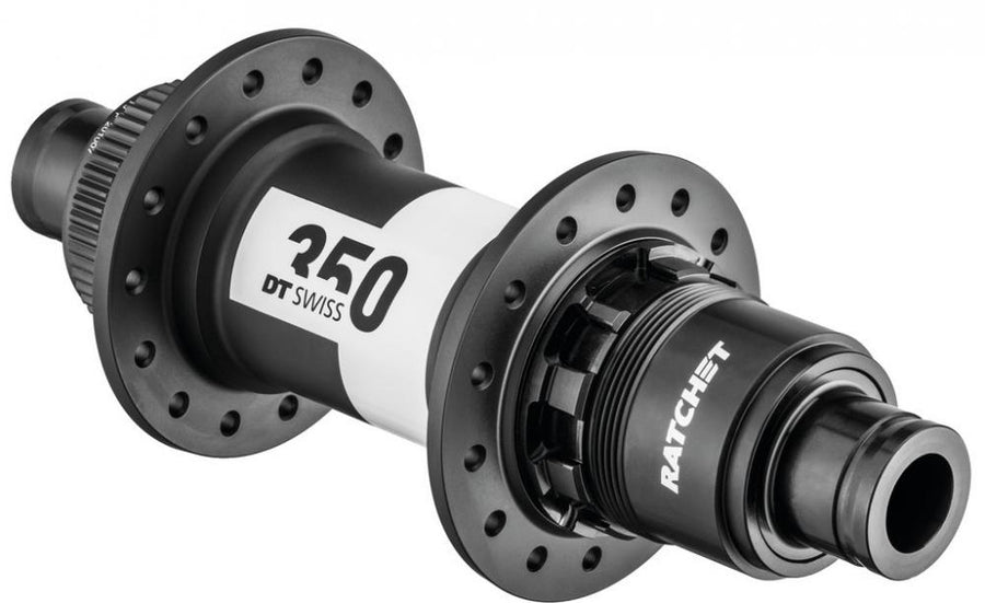 DT Swiss 350 Classic MTB Hinterradnabe schwarz, 32 Loch, mit Ratchet-System für Boost.