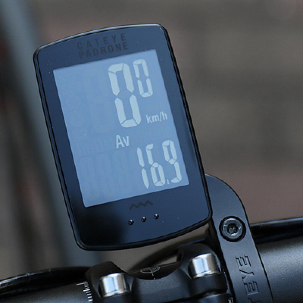 CATEYE Fahrradcomputer Padrone Schwarz/Schwarz - großes Display & einfache Bedienung