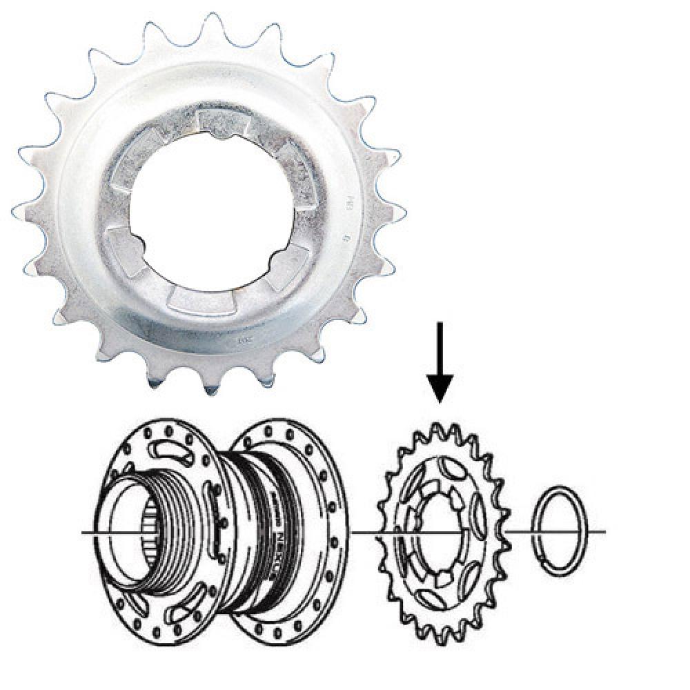 SHIMANO Ritzel NEXUS 22 Zähne - Ersatzritzel für NEXUS Nabenschaltungen 3-7-8 Gang