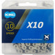 KMC X10 10s Kette 122 Glieder silber-schwarz - leicht laufende 10-fach Schaltung