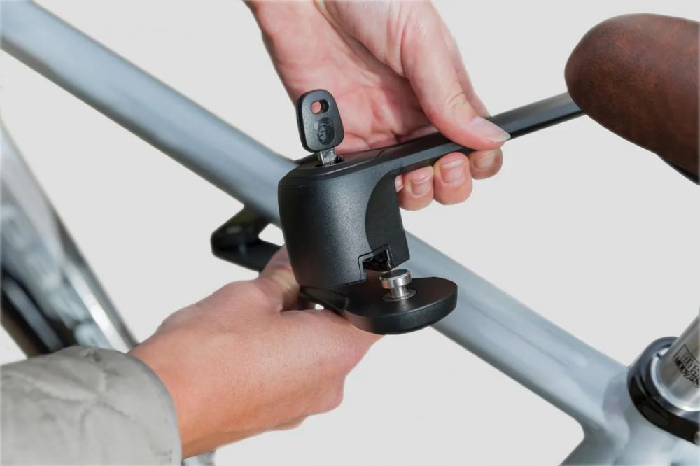 AXA Faltschloss Fold 85 - 850 mm Fahrradschloss mit Sicherheitsstufe 8/15 - Schwarz