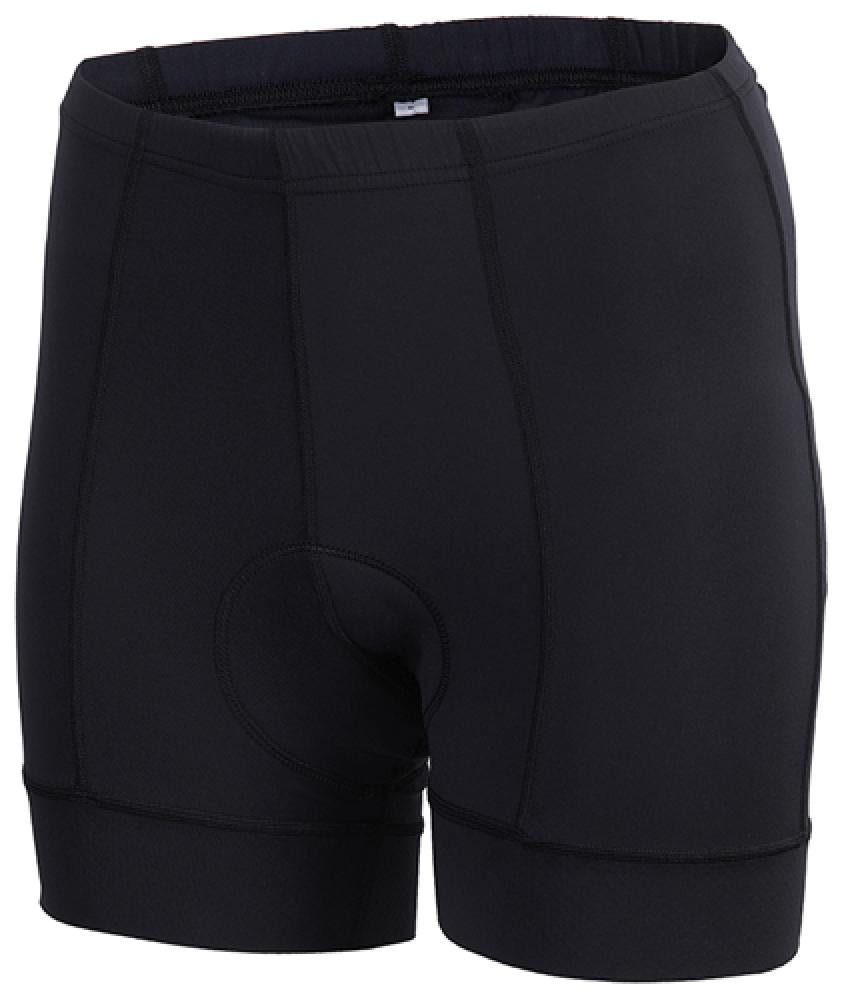 CHIBA Damen Radhose S schwarz, atmungsaktiv mit Sitzpolster