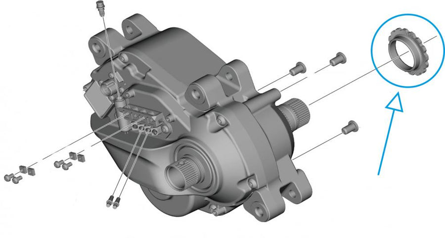 SHIMANO Verschlussring für E-BIKE SYSTEMS Antriebseinheit DU-EP801, DU-EP600 - 801,