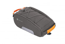 racktime Yoshi 1 Gepäckträgertasche 5 - 5L anthrazit - kompakte Fahrradtasche mit Snapit-Adapter ideal für Smartphone Schlüssel und Portemonnaie mit Reflektoren