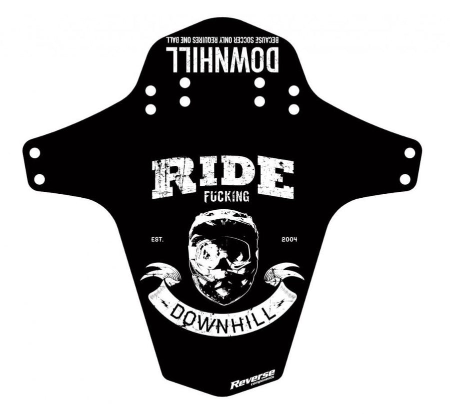 Reverse Schutzblech Mudfender MTB Because Downhill Vorder- u.Hinterradmontage schwarz weiß