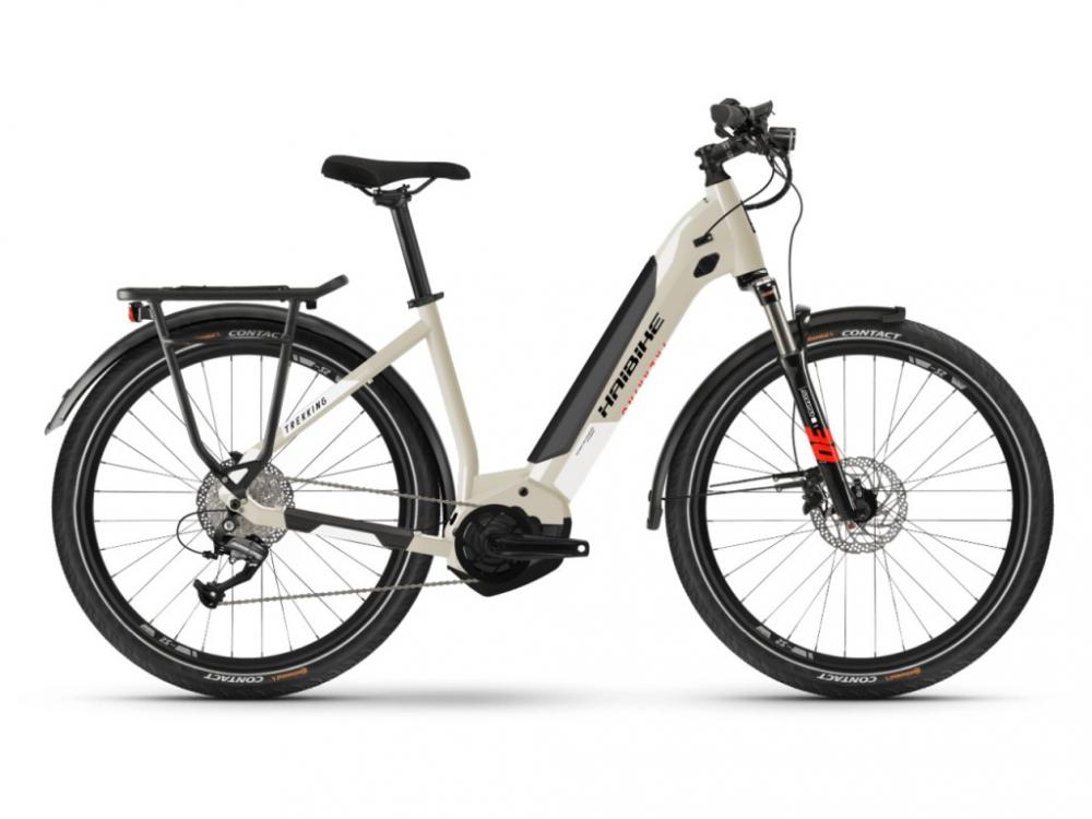 HAIBIKE Trekking 4 i500Wh LowStep 9-G Altus YSTS (2021) desert/white Gr.L