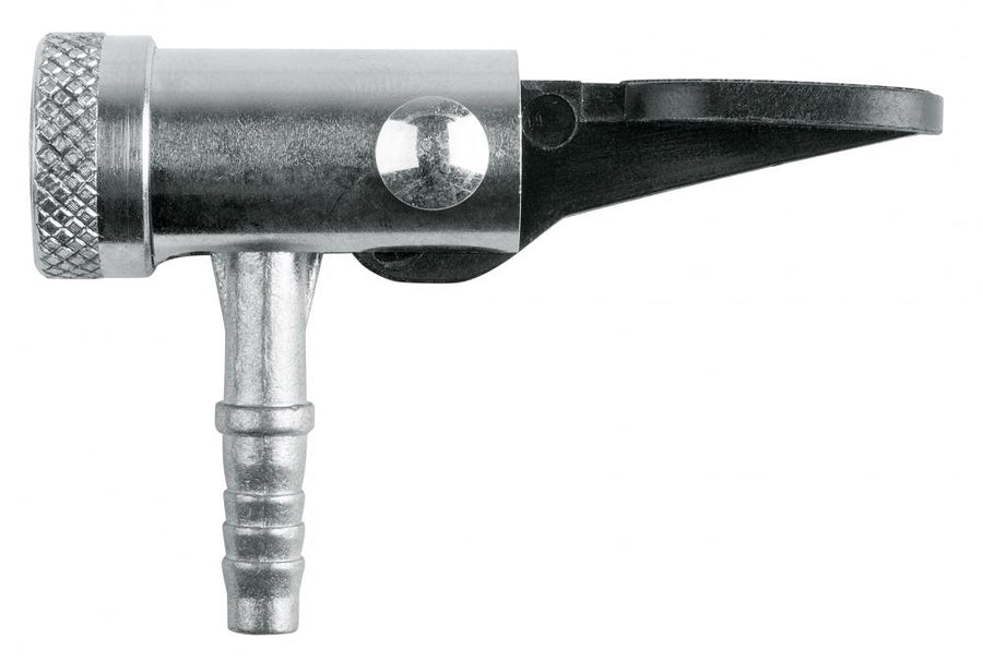 SKS Hebelstecker für Schraderventil, verchromter Stahl, passend für 11 mm Schläuche, ideal für Druckluftbefüllung, langlebig, robuste Konstruktion, einfache Handhabung