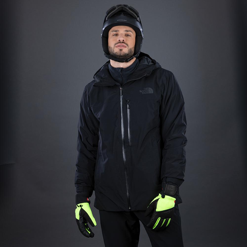 CHIBA Sport Pro - wasserdichte Winter-Radhandschuhe sz/neongel, Größe 8