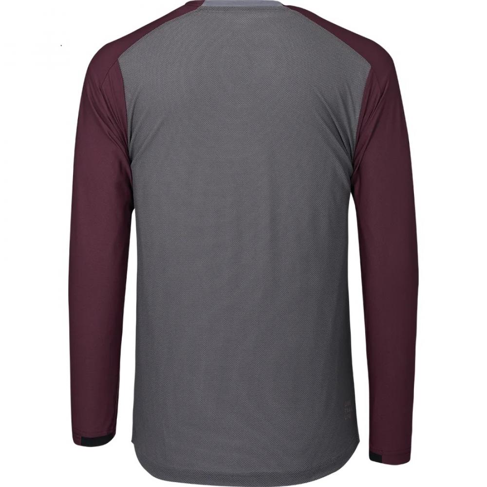 IXS Sports Division iXS Flow XTG Long Sleeve Henley XL Graphite/Raisin - atmungsaktives Bike-Langarmshirt