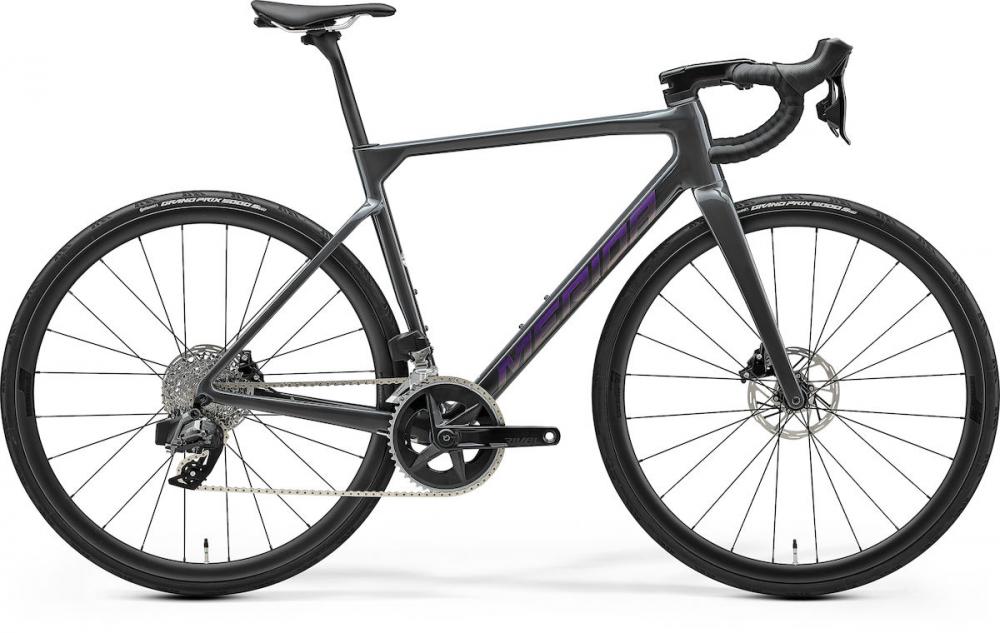 Merida SCULTURA 7000 V3 dark grey(purple) S DARK GREY(PURPLE) - leichtes Rennrad für sportliche Performance