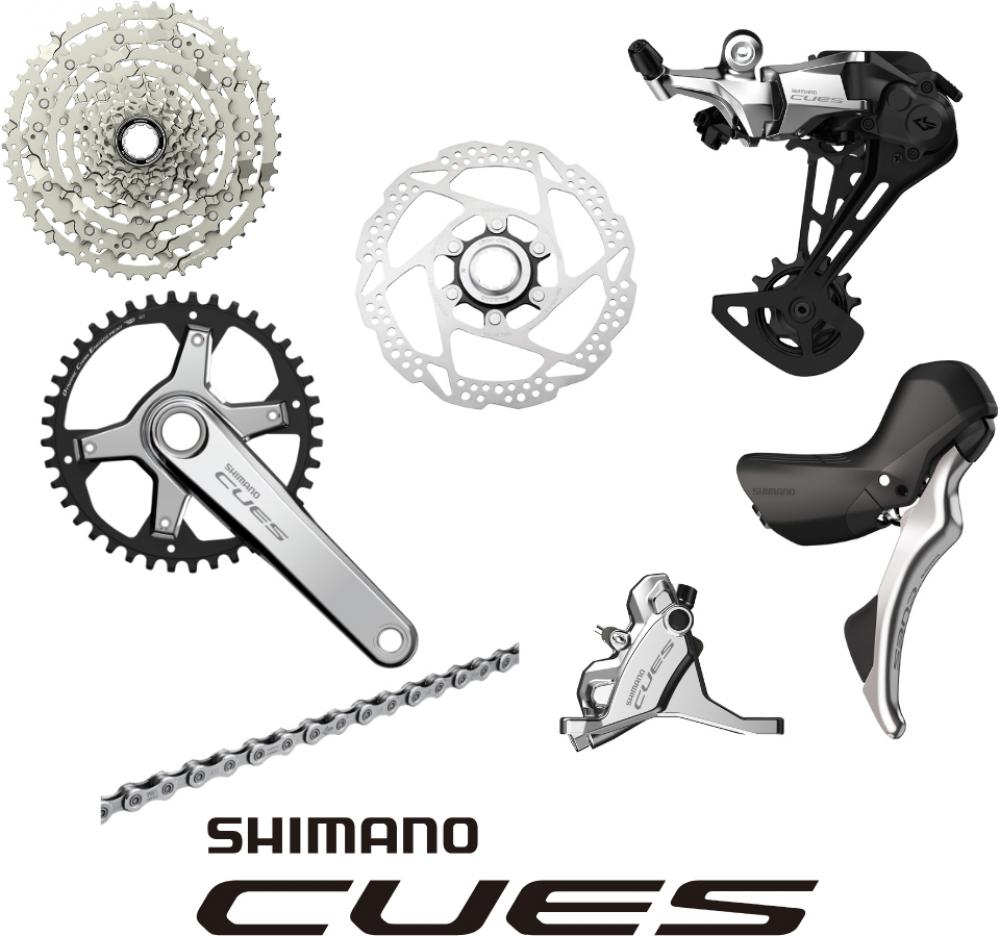 SHIMANO Gruppe CUES Silver Edition 10 Silver - komplette 10-fach Schalt- & Bremsgruppe