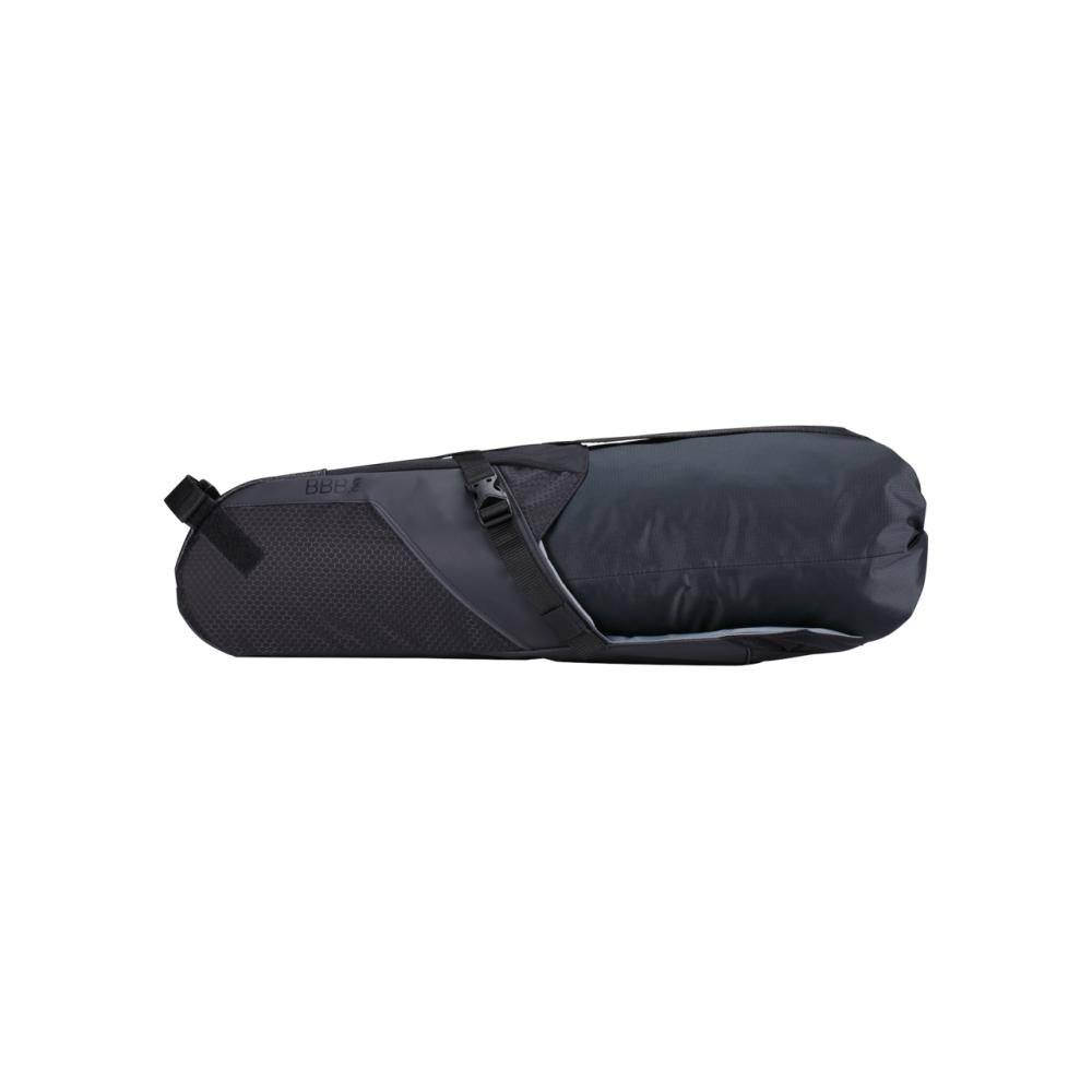 BBB Cycling fahrradsatteltasche Seat Sidekick 16x16x44cm 10L schwarz - große Bikepacking-Satteltasche