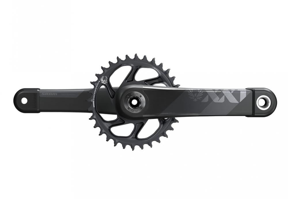SRAM XX1 Eagle DUB Kurbelgarnitur 170 mm 34T grau - Leichte Carbon-Performance für 1x12-Antriebe