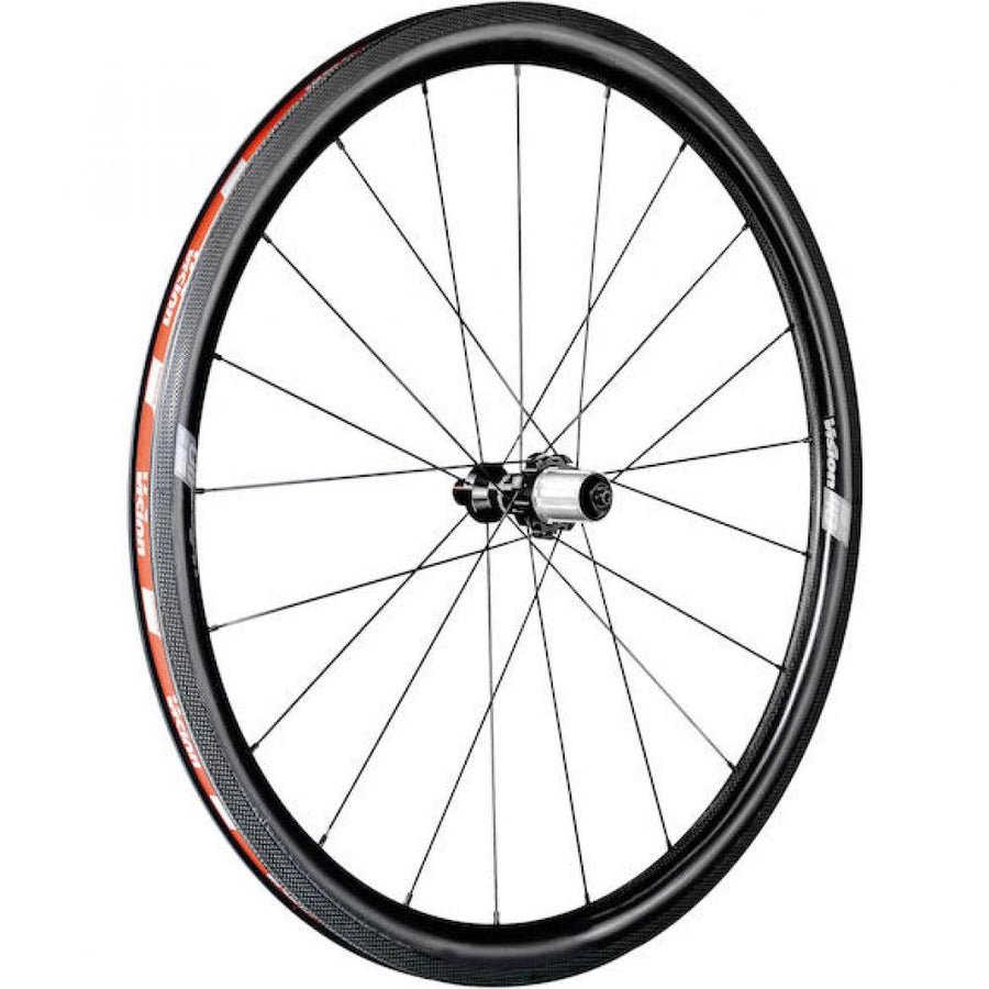 Vision Laufradsatz SC 40 RB Clincher 622x19 mm Schwarz - leichter Carbon-Disc-Laufradsatz