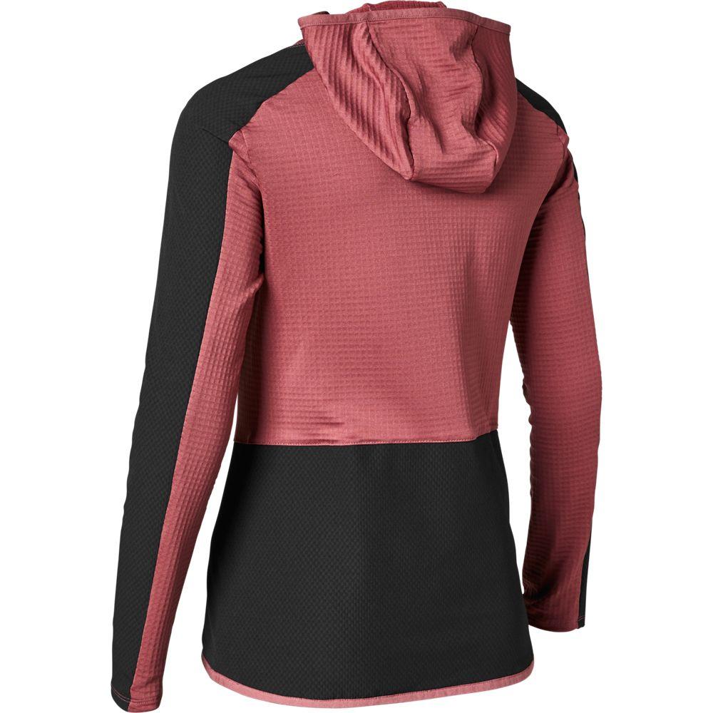 Fox Women Defend Thermo Hoodie Kapuzenpullover Dusty Rose Größe S