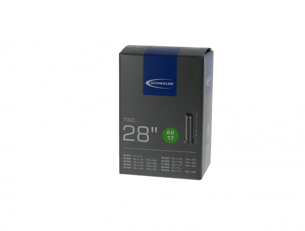 Schwalbe MARATHON PLUS Fahrradschlauch AV17 28x1.50 / 700C Packung.