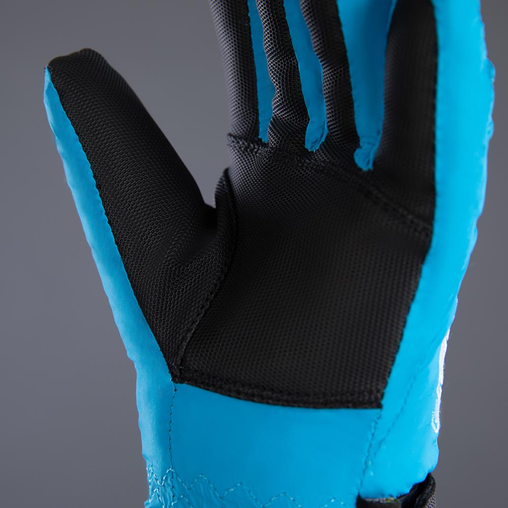 CHIBA Kids Allround Finger - Kinder Winter-Radhandschuhe, wasserdicht, Größe 5, aqua