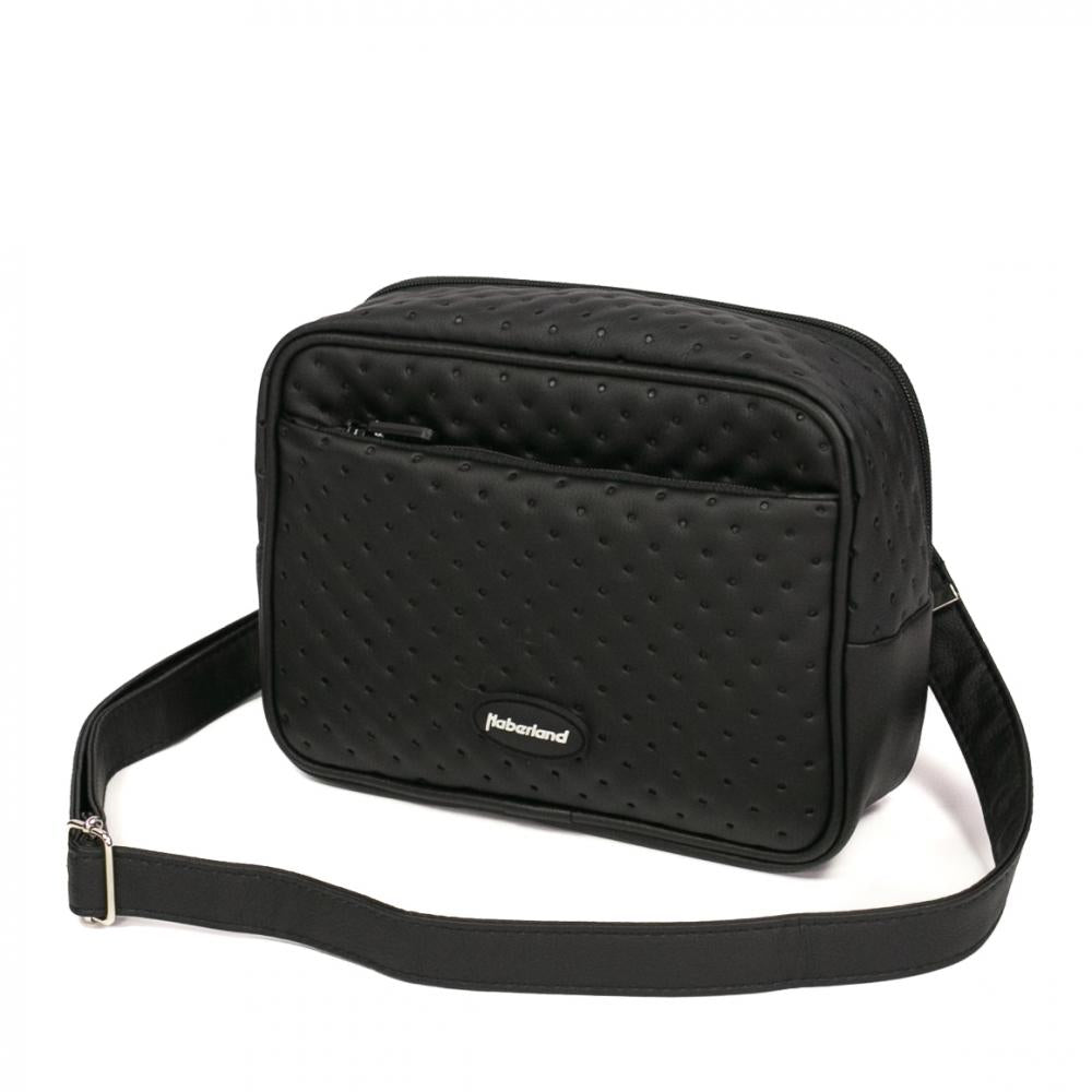 Haberland Lenkertasche Lifestyle schwarz - stilvolle Lenkertasche für Alltag und Tour