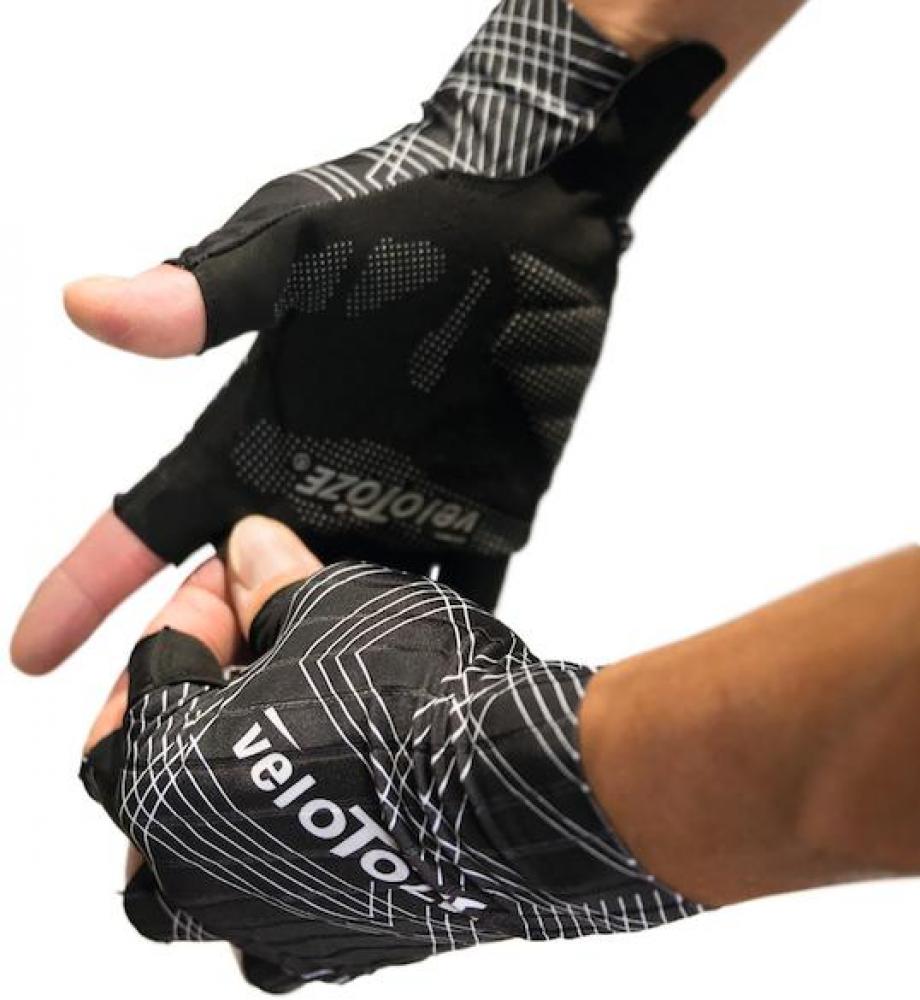 VeloToze Handschuhe Aero schwarz S Schwarz - aerodynamische Radhandschuhe für Speed