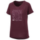 IXS Sports Division iXS Flow Girls Contour Tech Tee KM Raisin - atmungsaktives Bike-Shirt für Girls