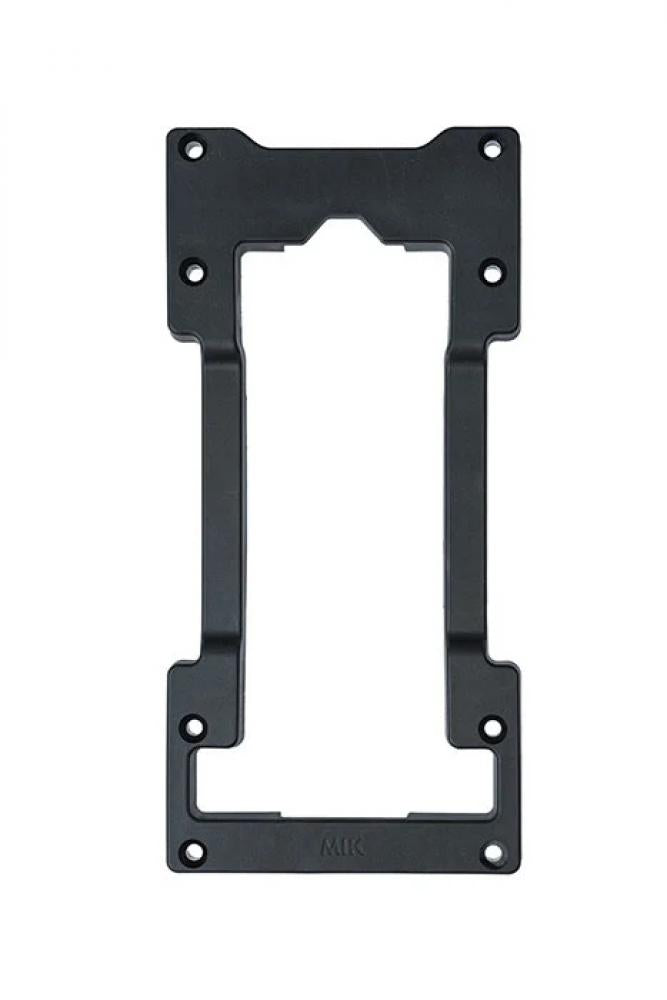 Basil MIK Double Decker Adapterplatte schwarz - Fahrrad Gepäckträger Adapter für MIK System - kombiniert Tasche & Korb - verstellbar bis 15 kg