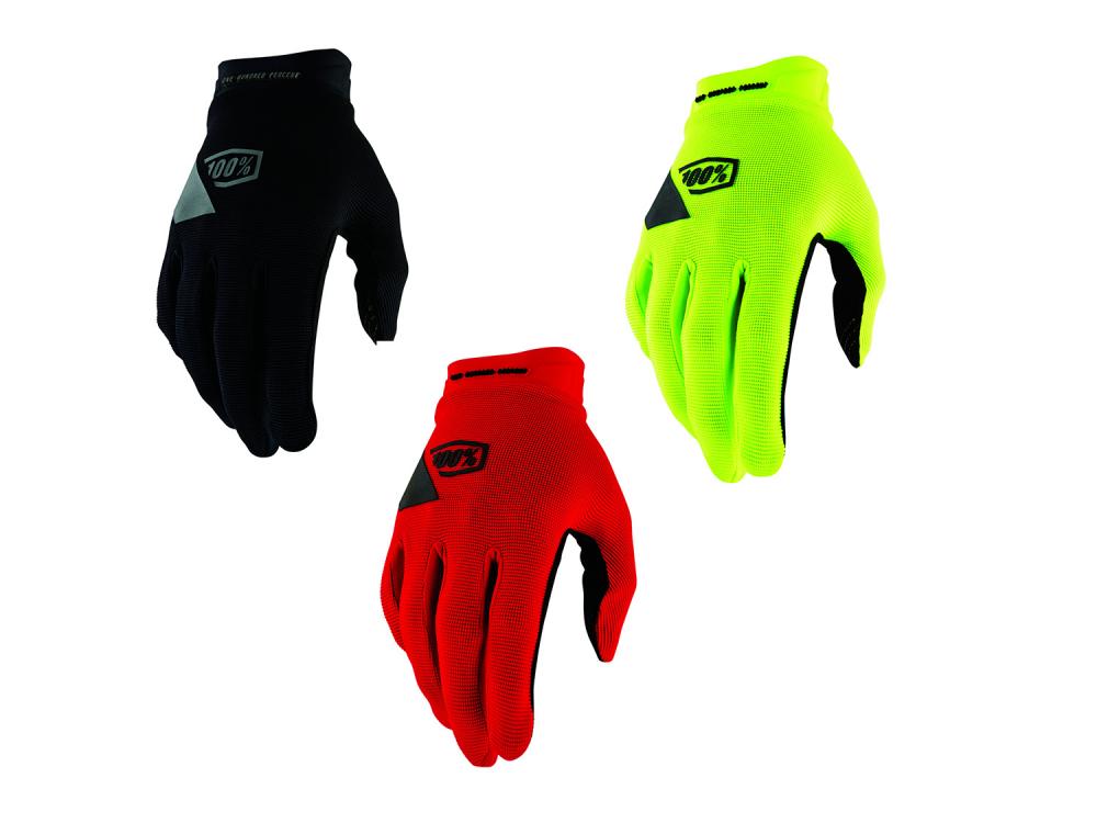 100% Ridecamp Gel Gloves L fluo yellow - komfortabler MTB-Handschuh mit Gelpolster