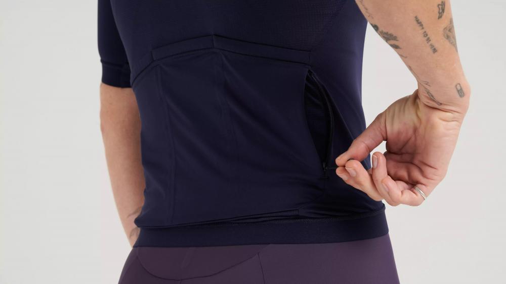 PRIME Damen Jersey Kurzarm Dunkelblau XS - Atmungsaktives Funktionsshirt für Sport und Freizeit - Trikot