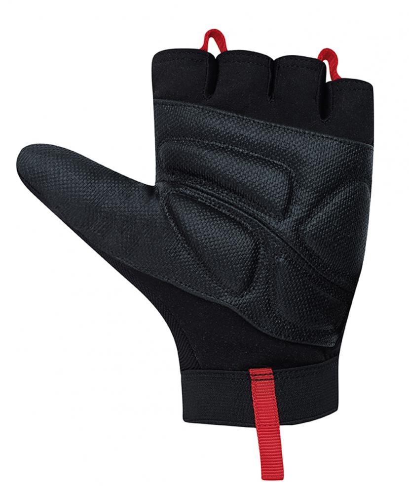 CHIBA Argon Premium II - Rollstuhlhandschuhe, Gel-Polsterung, schwarz, Gr. S