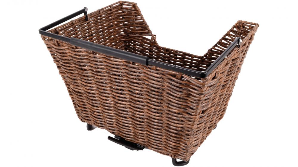 AtranVelo Fahrradkorb Picnic AVS braun, geflochten, 25x40x31 cm.