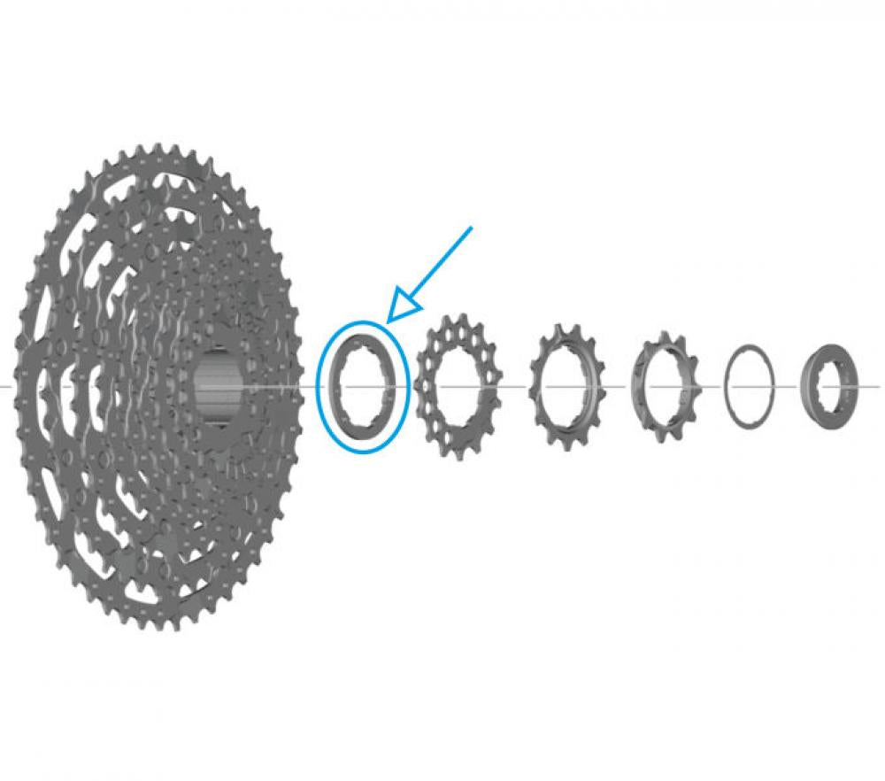 SHIMANO DISTANZRING CS-LG600 - 2 g, für Shimano Kassette LG600