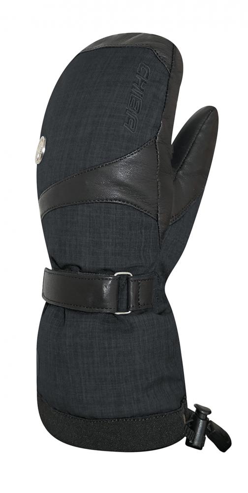 CHIBA St. Moritz Mitten - wasserdichter Winter-Radhandschuh, Größe 7, schwarz