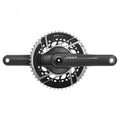 SRAM Kurbelgarnitur Quarq RED E1 165 mm 50-37T - präzise Leistungsmessung für Rennrad-Performance