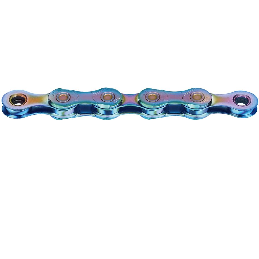 KMC X12 Fahrradkette 12-fach 126 Glieder 1/2 x 11/128 Zoll Aurora Blau - Double X-Bridge Schaltperformance