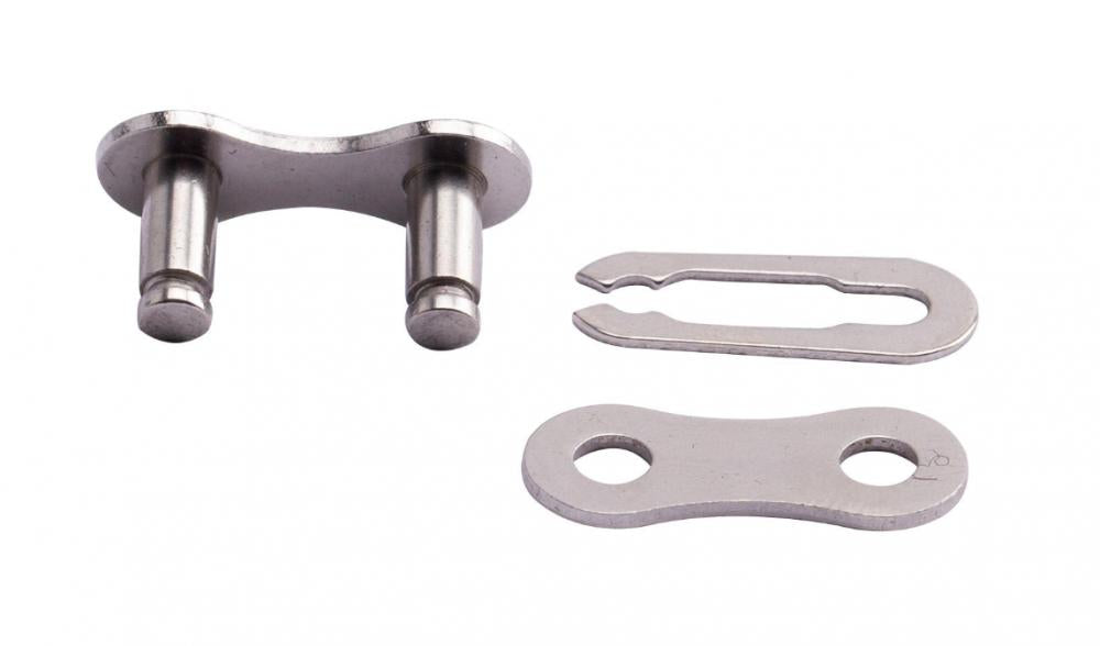 Connex Snap-On Kettenschloss 800/804/808 6/7/8-fach, 7,2mm, 1/2"x3/32", silber, werkzeugfreie Montage, vernickelt, 1 Stück