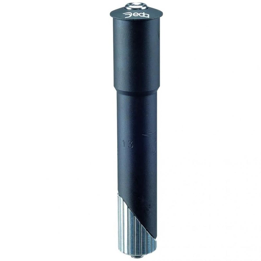 Deda SPADA A-Head Adapter, schwarzer Quill-zu-Ahead Konverter für Fahrrad Gewindegabeln.