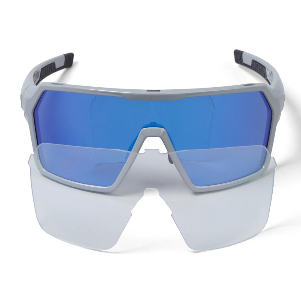 Endura SingleTrack Brillenset Grau - MTB Sportbrille mit 3 Wechselgläsern, Anti-Beschlag, UV400, TR90-Rahmen, inkl. Hardcase - OneSize