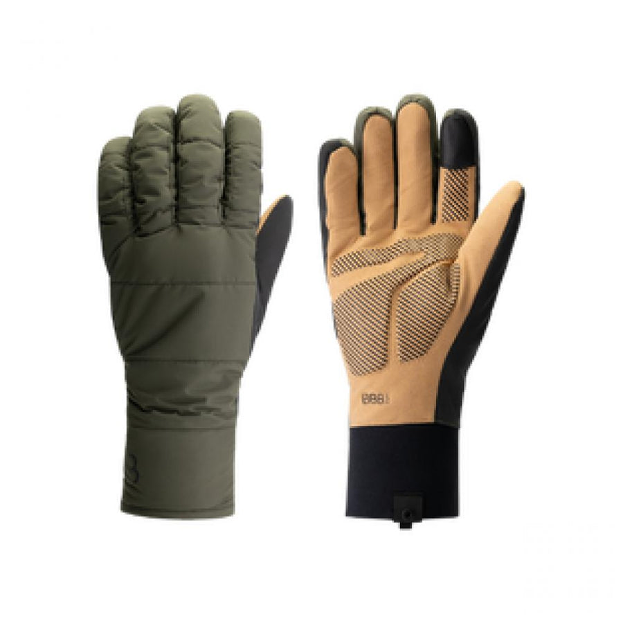 BBB Cycling winter gloves PufferShield Waterproof XL olive - warme, wasserdichte Radhandschuhe