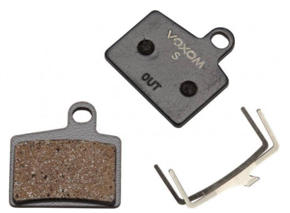 Voxom Scheibenbremsbeläge Bsc11 Hayes RYDE Dyno Sport semi-metal, 2 schwarze Beläge und Feder.