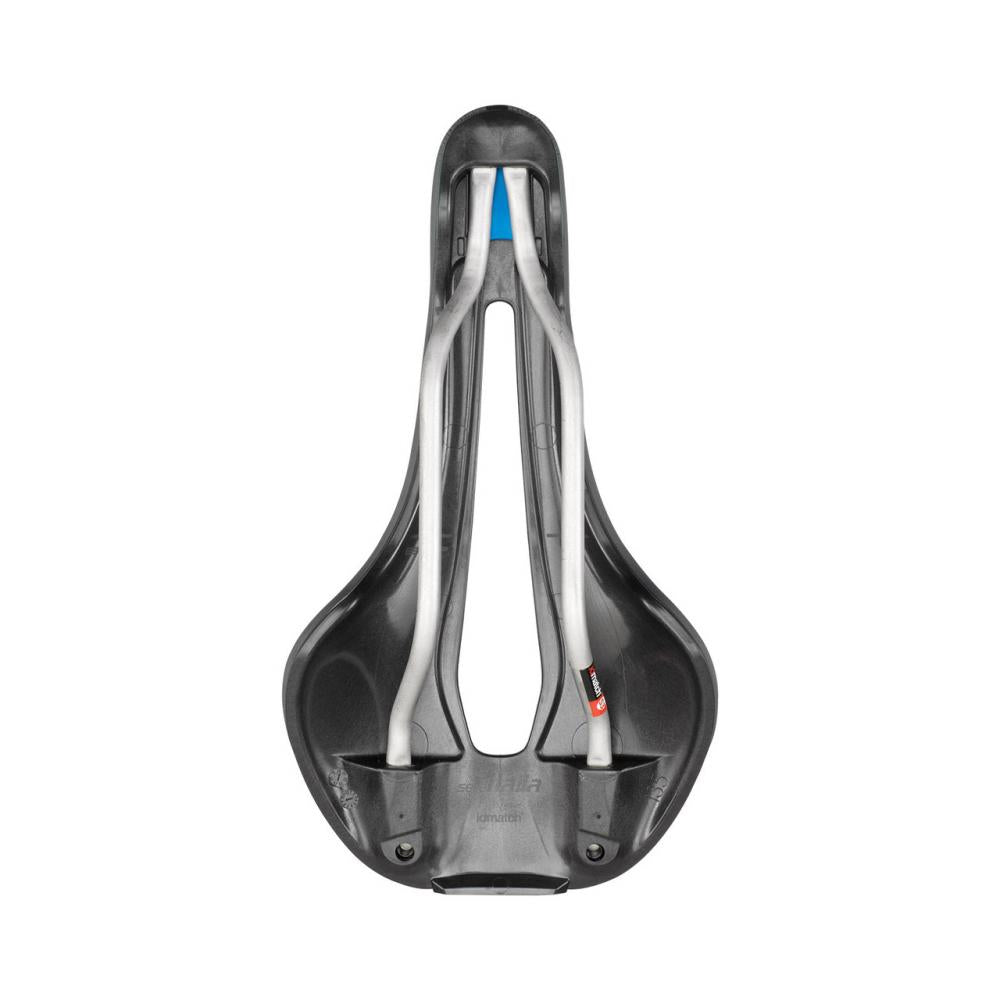Selle Italia Flite Boost Gravel TI 316 Superflow S3 - Gravel-Sattel mit Titanstreben, Gel-Polsterung, Damm-Aussparung, schwarz