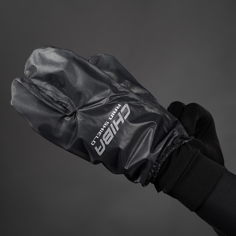 CHIBA Rain Shield Superlight - Lobster-Überzugshandschuh, XS, schwarz, wind- & wasserabweisend