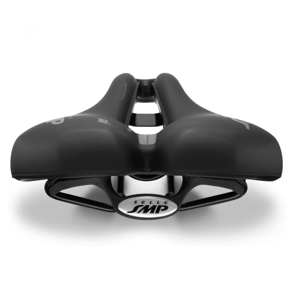 Selle SMP E-City Gel Sattel, schwarz, ergonomisch, komfortabel für E-Bikes, breite Sitzfläche, Unisex.
