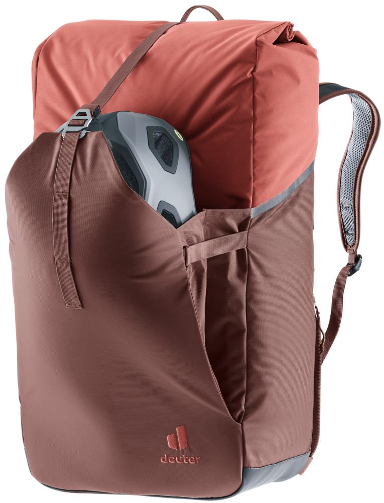 Deuter Xberg 25 Fahrradtasche Raisin-Caspia - 2-in-1 Rucksack & Hinterradtasche 25L