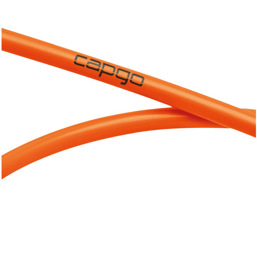 capgo BL Bremsaußenhülle 5 mm 3 m Neon Orange - PTFE-gefettet für optimale Bremsperformance