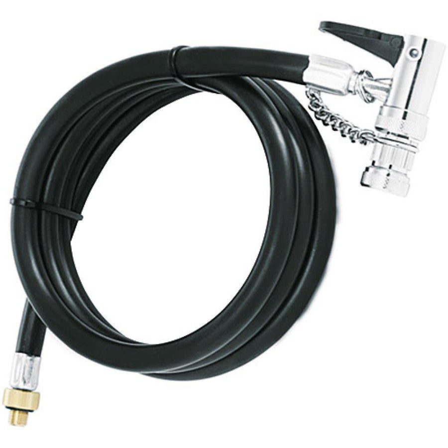 SKS Hebelstecker mit Schlauch für Rennkompressor - Adapter - 125 cm Länge kompatibel mit AV/DV/SV Ventilen langlebig und zuverlässig für präzises Aufpumpen
