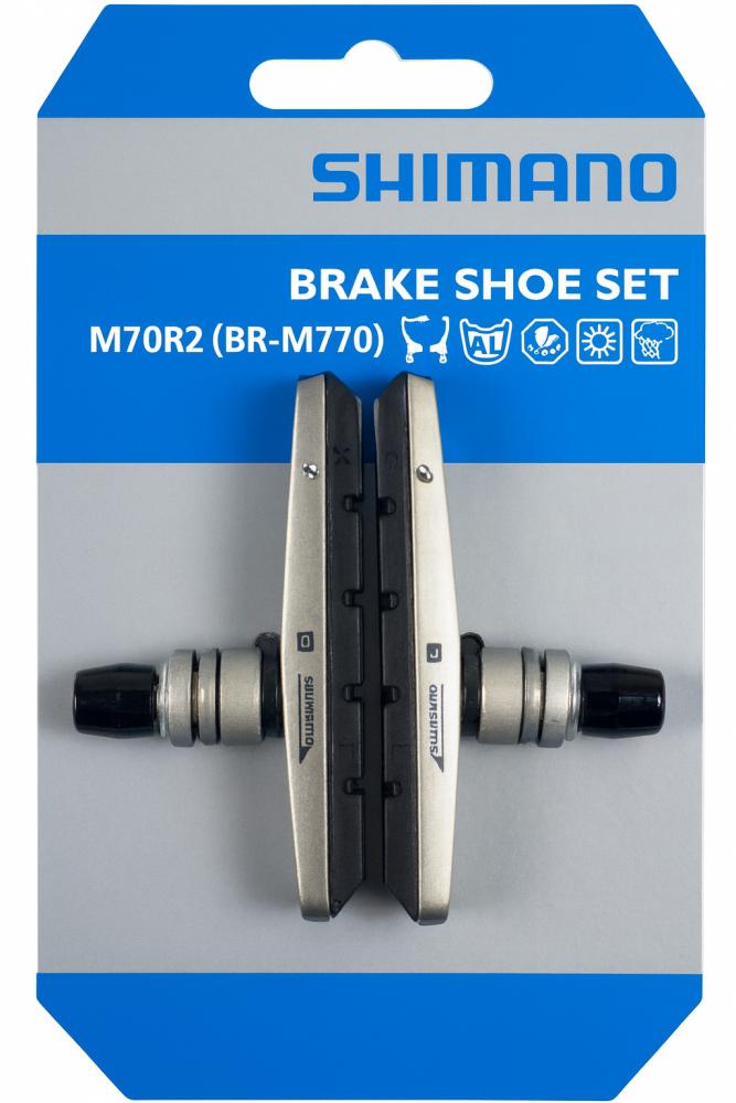 SHIMANO Bremsschuh M70R2 Cartridge 1 Paar für Alufelge Bremsschuhe